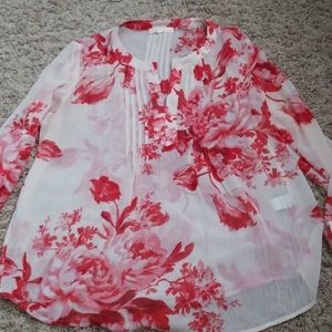 Creative Commune Sheer Floral Top